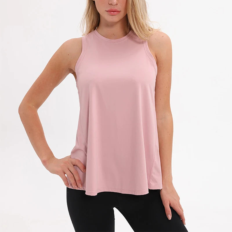 Women's Loose Open-Back Yoga Tank Top