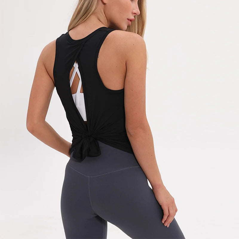 Women's Loose Open-Back Yoga Tank Top