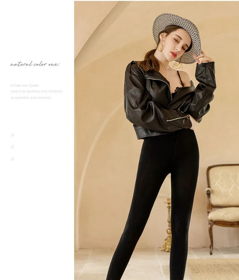 Winter Leggings For Women Fleece Lined Stretch Leggings