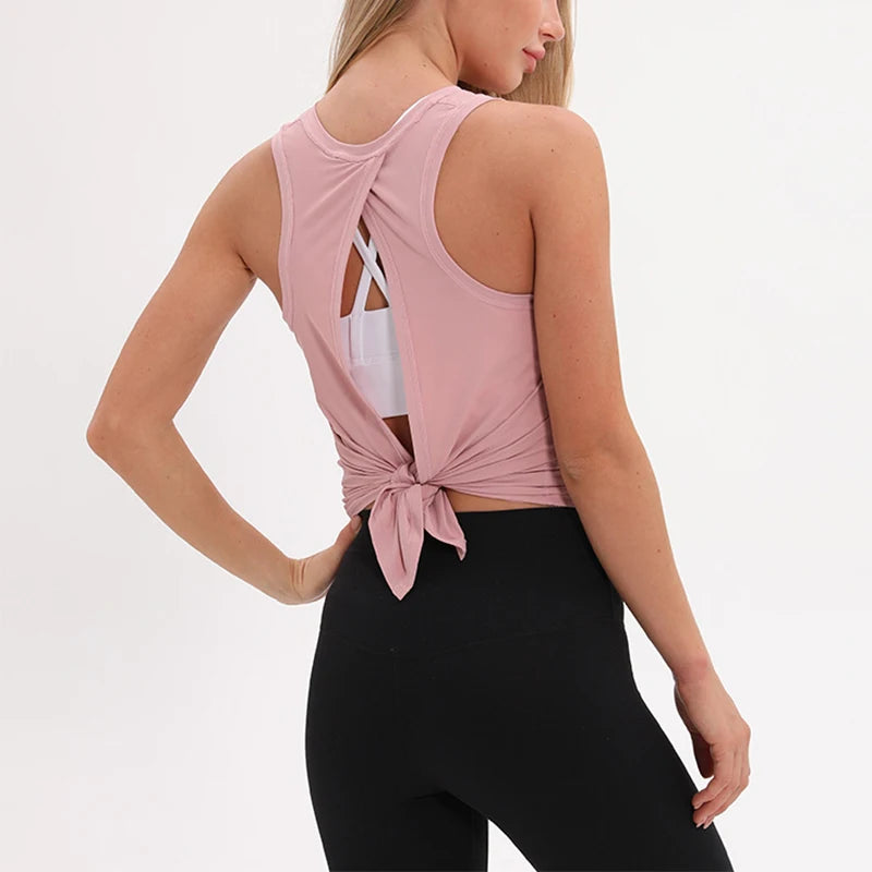 Women's Loose Open-Back Yoga Tank Top