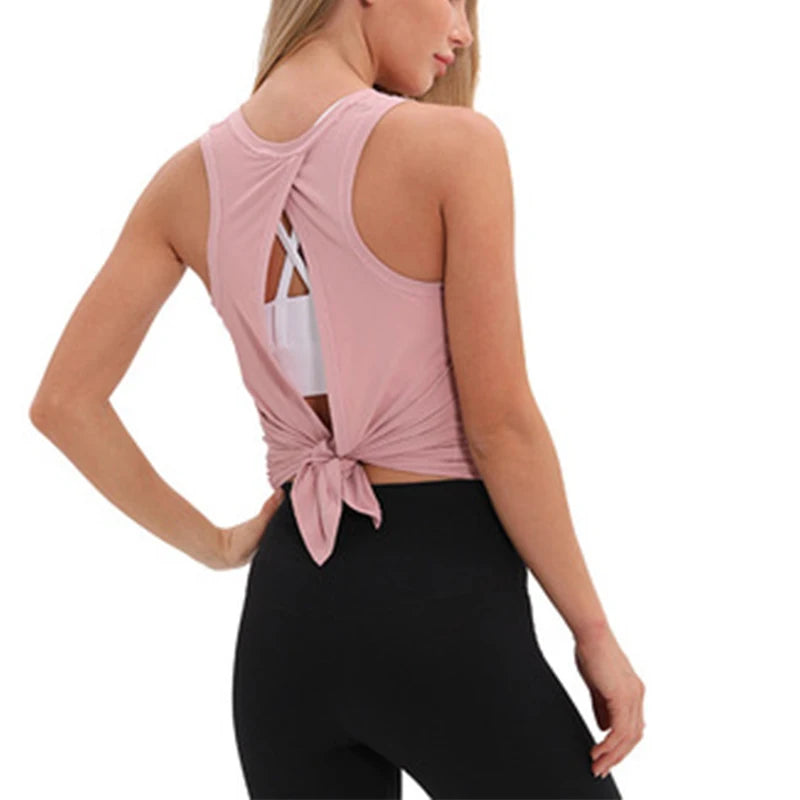 Women's Loose Open-Back Yoga Tank Top