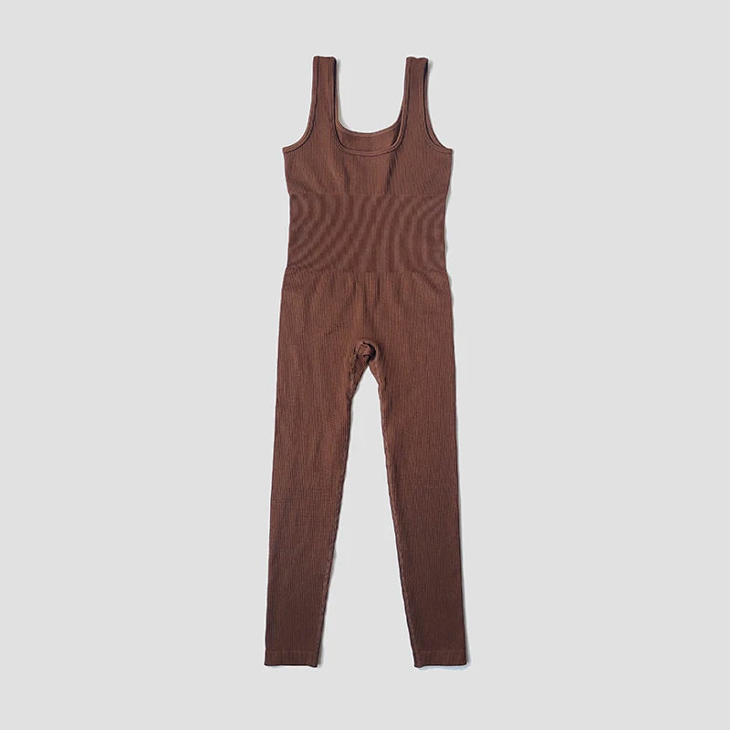 Women’s Seamless Ribbed Yoga Jumpsuit