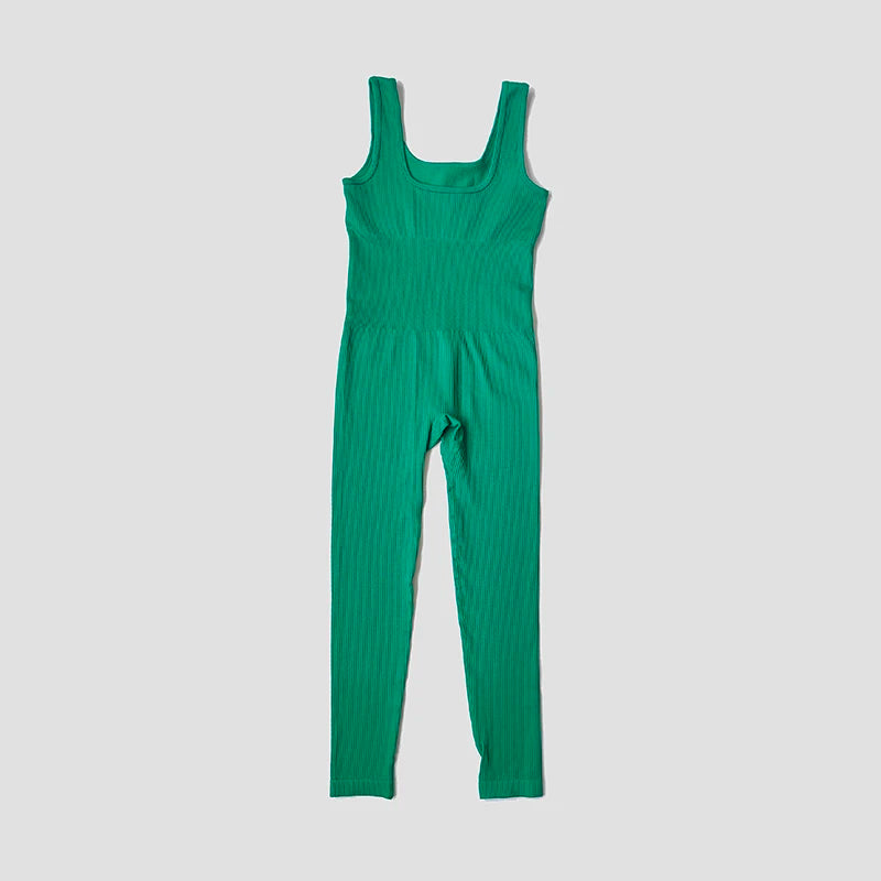 Women’s Seamless Ribbed Yoga Jumpsuit