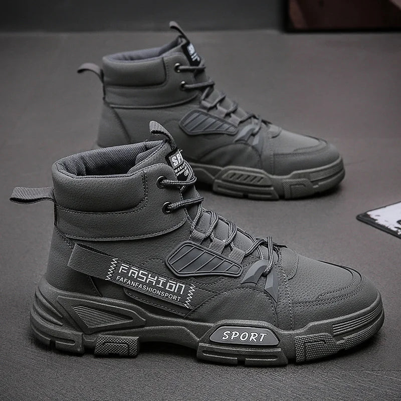2024 Men's Spring Leather High-Top Boots