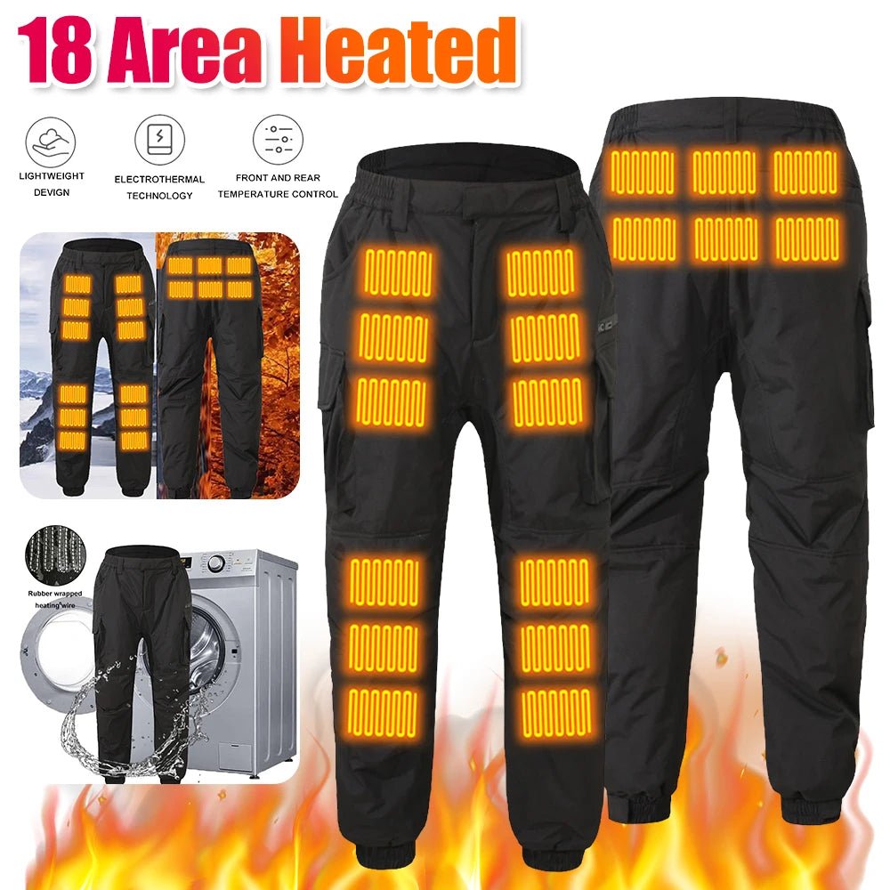 USB Charging Thermal Heated Pants for Winter Hiking