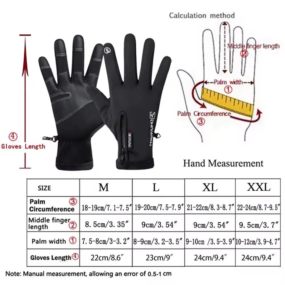 Winter Waterproof Thermal Touch Screen Gloves
