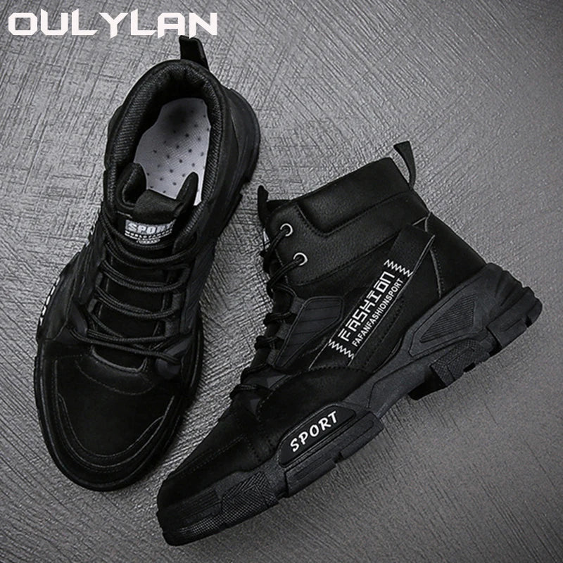 2024 Men's Spring Leather High-Top Boots