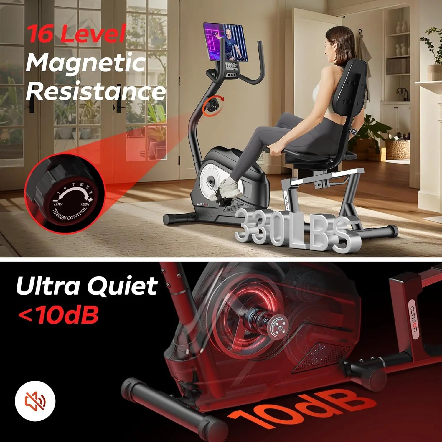 Fitness Stationary Exercise Bike for Home