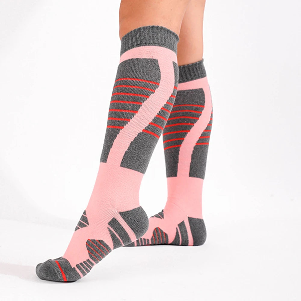 Winter Hiking Socks High Tube for Skiing & Outdoor Activities