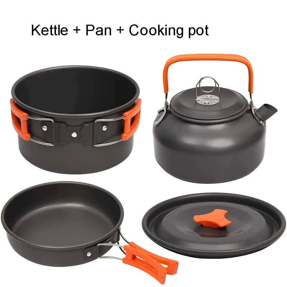 Camping Cookware Set for 2-3 People