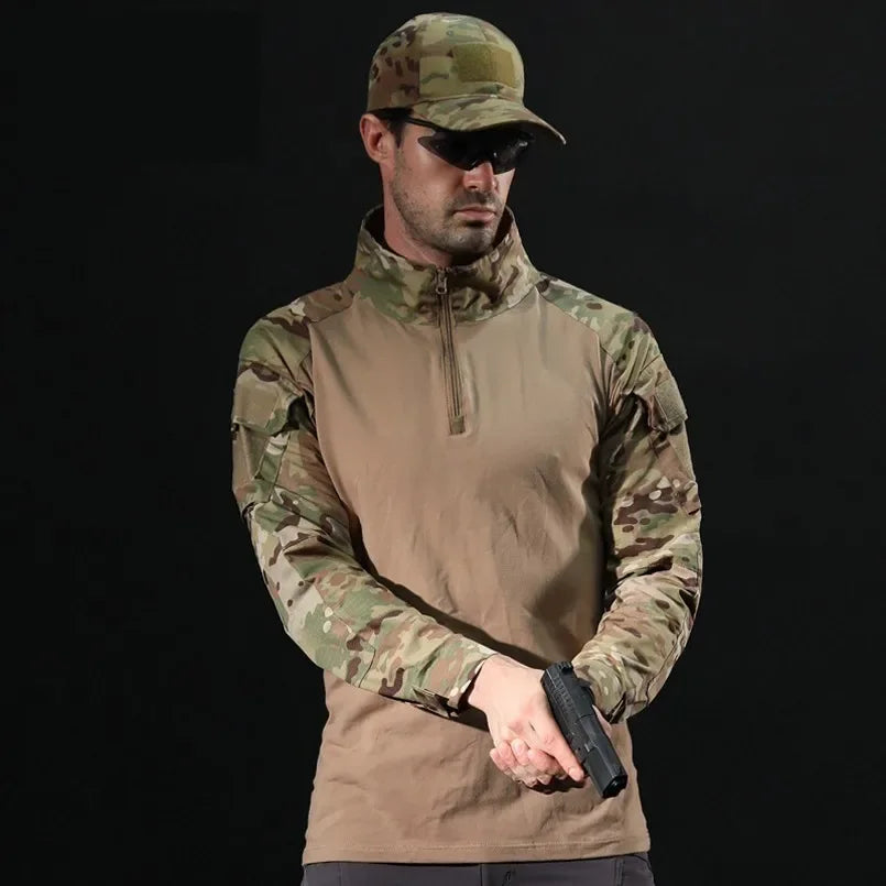 Men’s Outdoor Tactical Military Long Sleeve T-Shirt