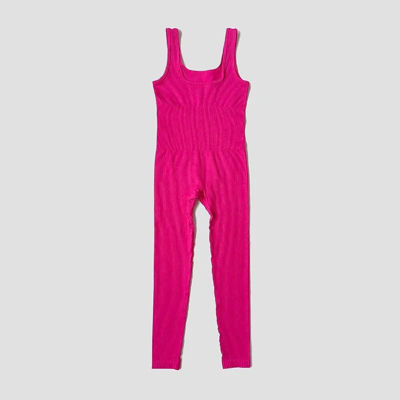 Women’s Seamless Ribbed Yoga Jumpsuit