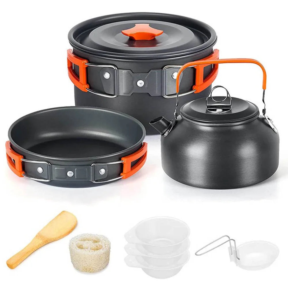 Camping Cookware Set for 2-3 People