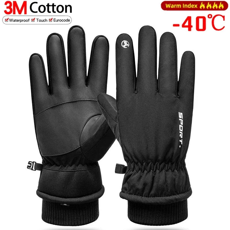 Winter Touchscreen Gloves for Men & Women - Waterproof & Windproof
