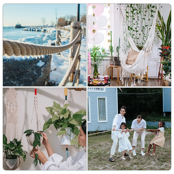 20ft Tug of War Cotton Rope with Flag