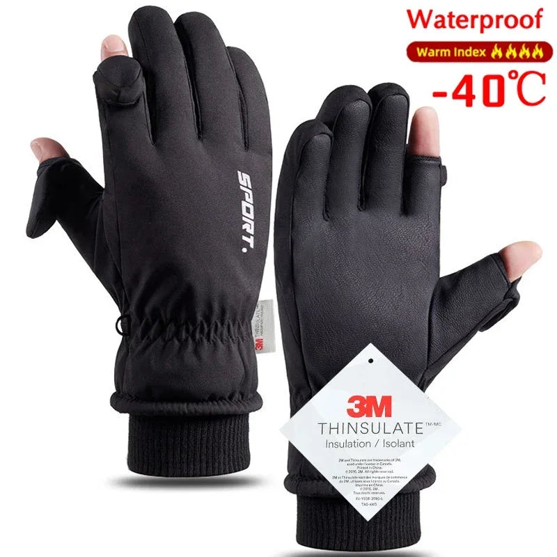 Winter Touchscreen Gloves for Men & Women - Waterproof & Windproof