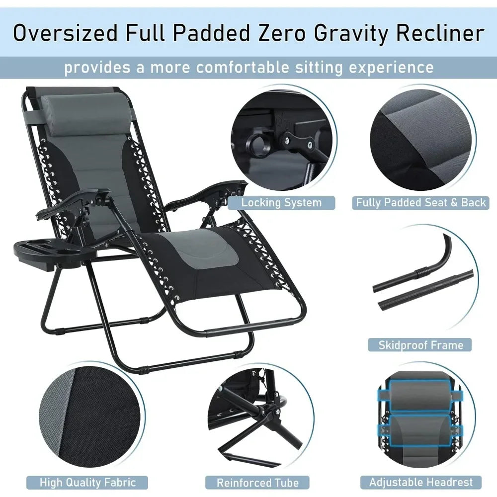 Folding Camping Chair - 350 LBS Capacity