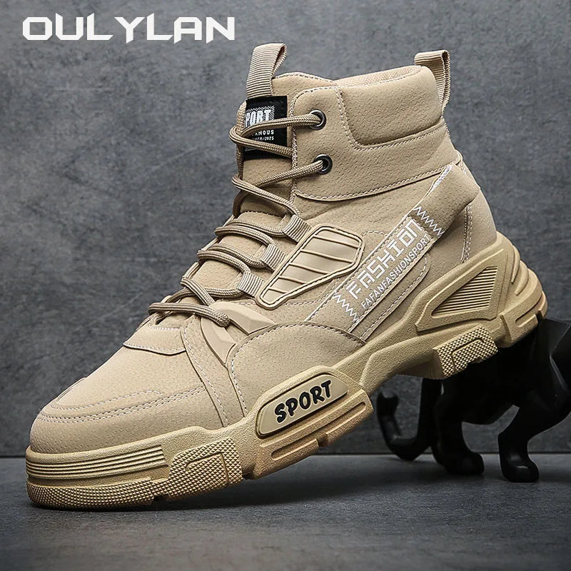 2024 Men's Spring Leather High-Top Boots