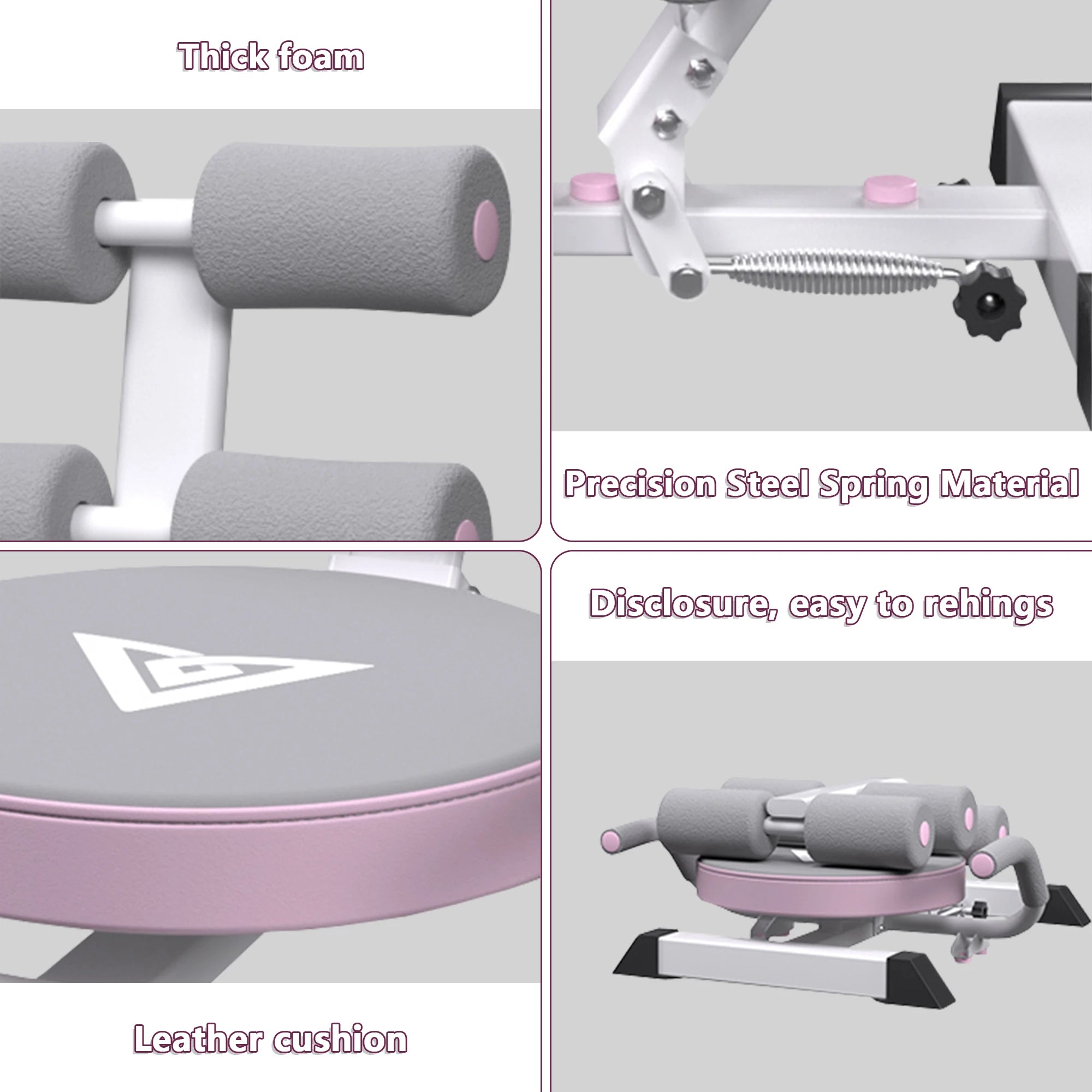 Ab Machine Sit Up Bench for Core Workout
