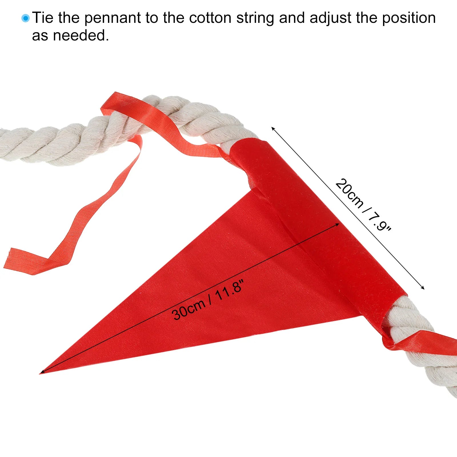 20ft Tug of War Cotton Rope with Flag
