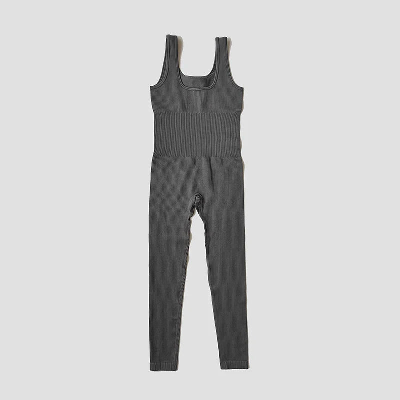 Women’s Seamless Ribbed Yoga Jumpsuit