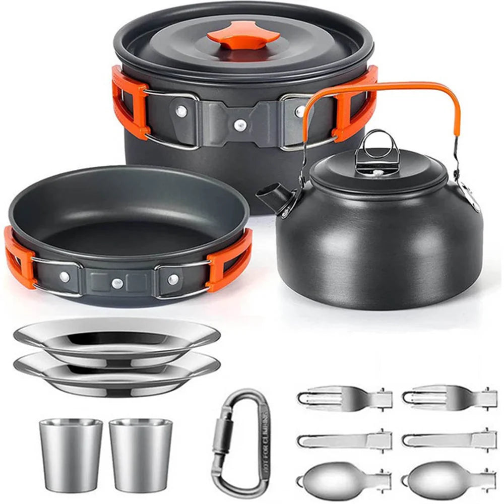 Camping Cookware Set for 2-3 People