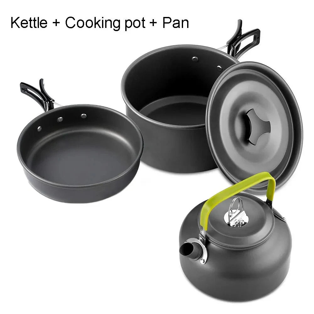Camping Cookware Set for 2-3 People