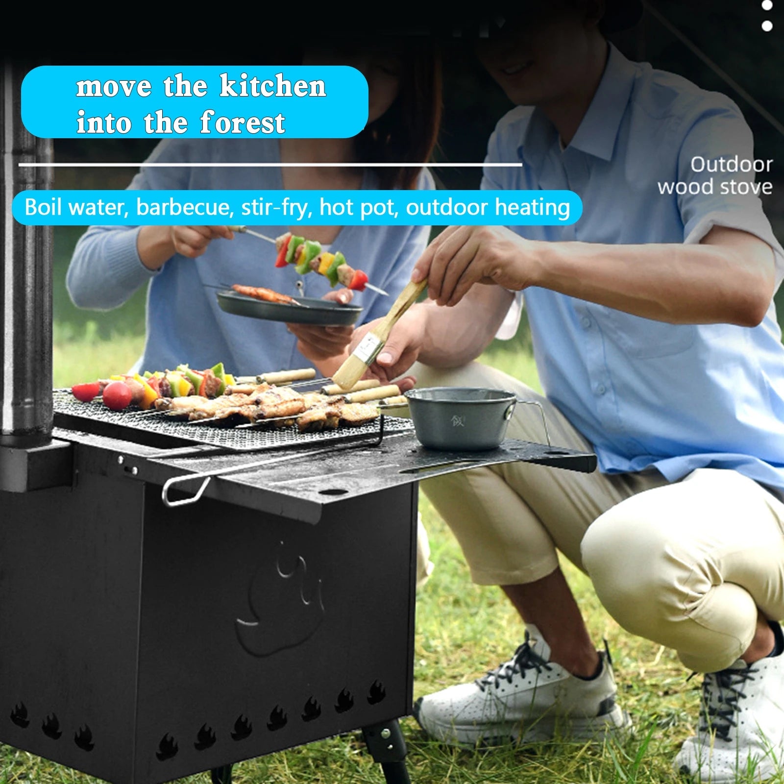Portable Outdoor Wood Burning Camping Stove