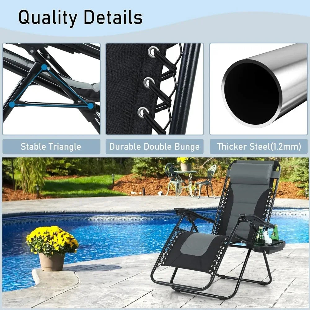 Folding Camping Chair - 350 LBS Capacity