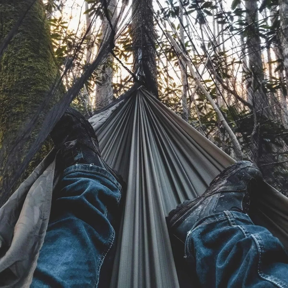 12Ft Camping Hammock with Mosquito Net – Double, Portable & Durable