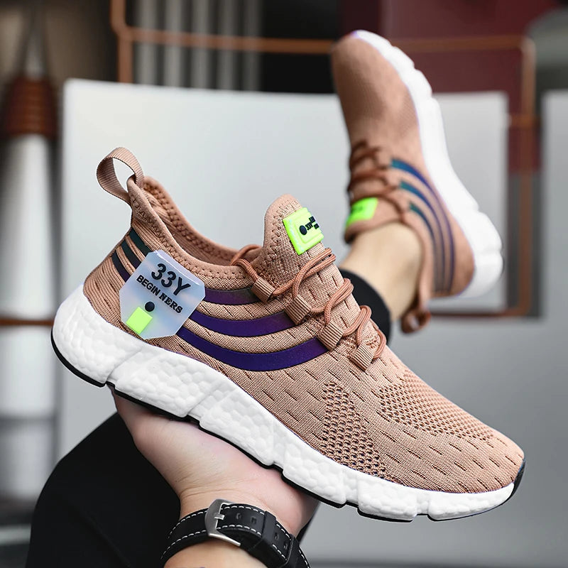 Men's Luxury Brand Breathable Running Sneakers