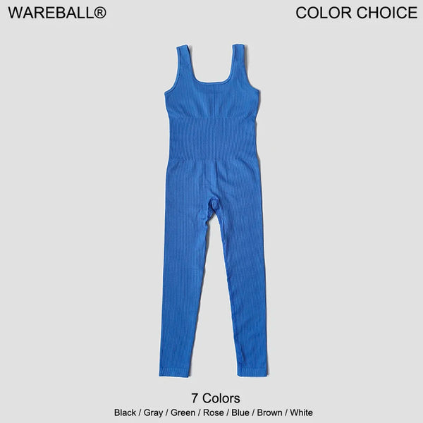 Women’s Seamless Ribbed Yoga Jumpsuit