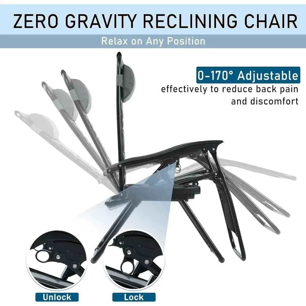 Folding Camping Chair - 350 LBS Capacity