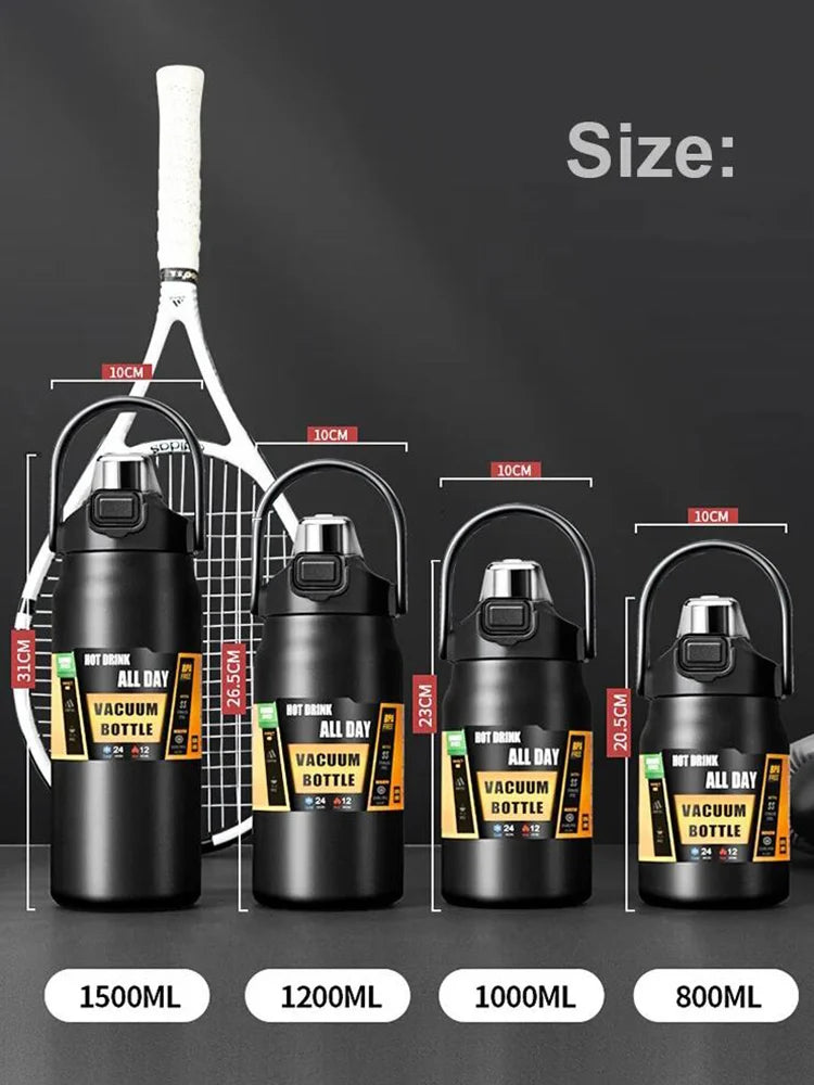Portable Thermos with Straw