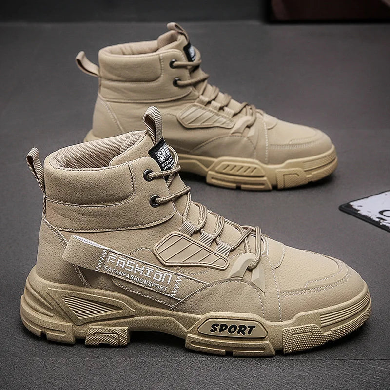 2024 Men's Spring Leather High-Top Boots